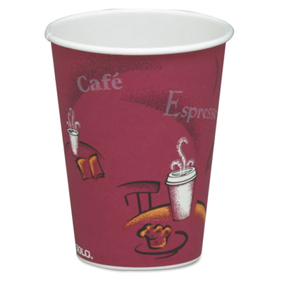 SOLO&reg; Cup Company Paper Hot Drink Cups in Bistro&reg; Design