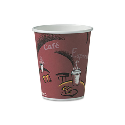 SOLO&reg; Cup Company Paper Hot Drink Cups in Bistro&reg; Design