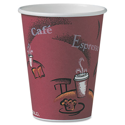 SOLO&reg; Cup Company Paper Hot Drink Cups in Bistro&reg; Design