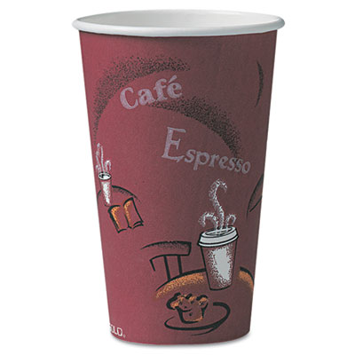 SOLO&reg; Cup Company Paper Hot Drink Cups in Bistro&reg; Design