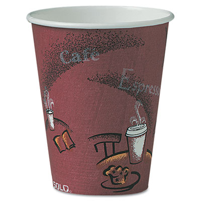 SOLO&reg; Cup Company Paper Hot Drink Cups in Bistro&reg; Design