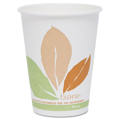 SOLO&reg; Cup Company Bare&reg; Eco-Forward&reg; PLA Paper Hot Cups