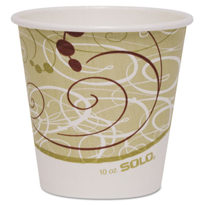 SOLO&reg; Cup Company Single-Sided Poly Paper Hot Cups in Symphony Design