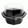SOLO&reg; Cup Company OctaView&reg; Hinged-Lid Cold Food Containers