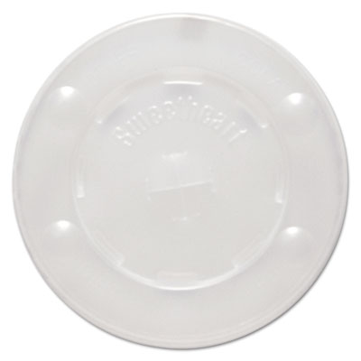 SOLO&reg; Cup Company Polystyrene Plastic Flat Straw-Slot Cold Cup Lids