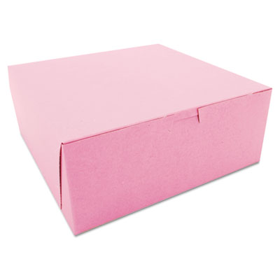 SCT&reg; Pink Non-Window Bakery Box