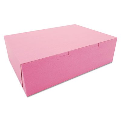SCT&reg; Pink Non-Window Bakery Box