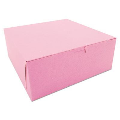 SCT&reg; Pink Non-Window Bakery Box