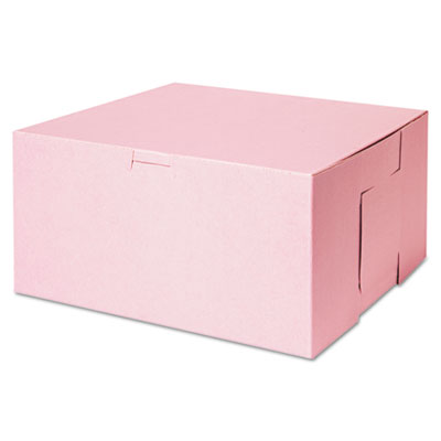 SCT&reg; Pink Non-Window Bakery Box