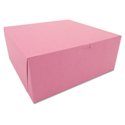 SCT&reg; Pink Non-Window Bakery Box