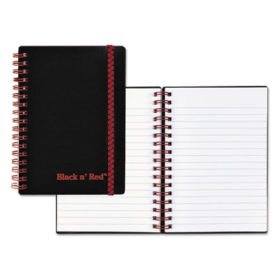 Black n' Red&trade; Twin Wire Poly Cover Notebook