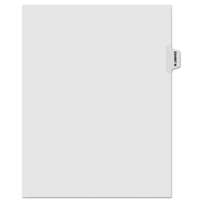 Kleer-Fax&reg; 80000 Series Exhibit Alpha Side Tab Legal Index Divider