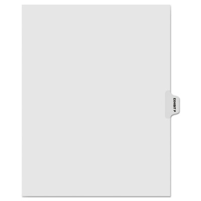 Kleer-Fax&reg; 80000 Series Exhibit Alpha Side Tab Legal Index Divider