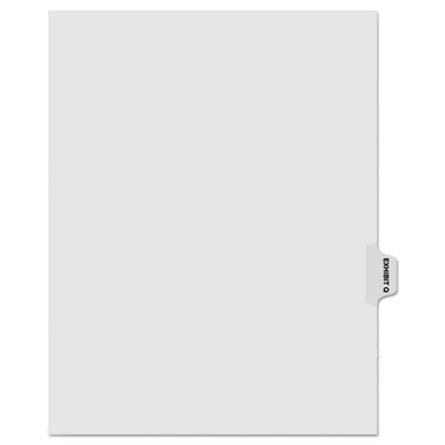 Kleer-Fax&reg; 80000 Series Exhibit Alpha Side Tab Legal Index Divider