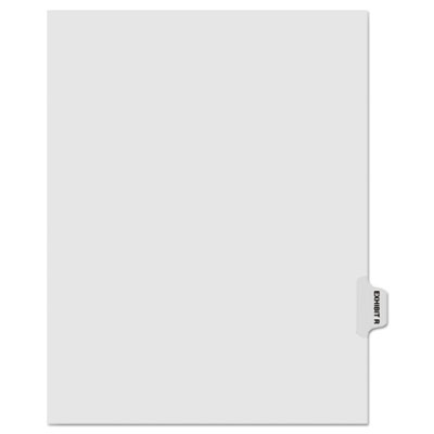 Kleer-Fax&reg; 80000 Series Exhibit Alpha Side Tab Legal Index Divider