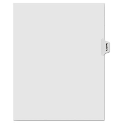 Kleer-Fax&reg; 80000 Series Exhibit Alpha Side Tab Legal Index Divider