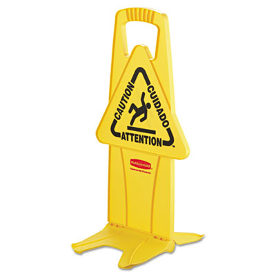 Rubbermaid&reg; Commercial Stable Multi-Lingual Safety Sign
