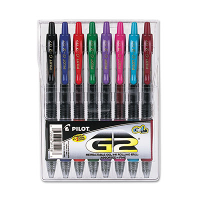 Pilot&reg; G2 Premium Retractable Gel Ink Pen Set