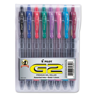 Pilot&reg; G2 Premium Retractable Gel Ink Pen Set