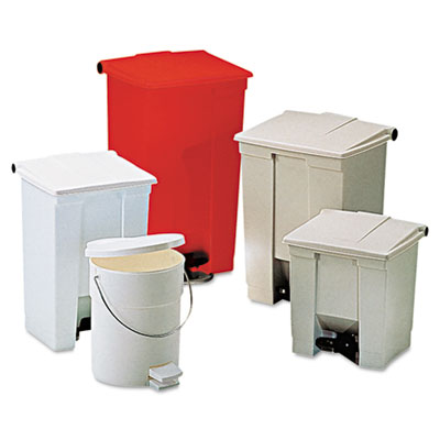 Rubbermaid&reg; Commercial Indoor Utility Step-On Waste Container