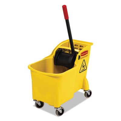 Rubbermaid&reg; Commercial Tandem&trade; 31-Quart Bucket/Wringer Combo