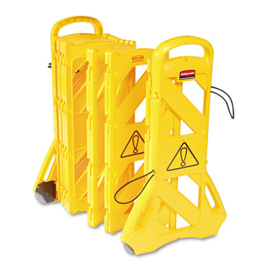 Rubbermaid&reg; Commercial Portable Mobile Safety Barrier