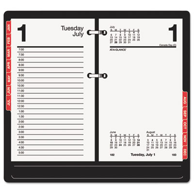 AT-A-GLANCE&reg; Desk Calendar Refill with Tabs