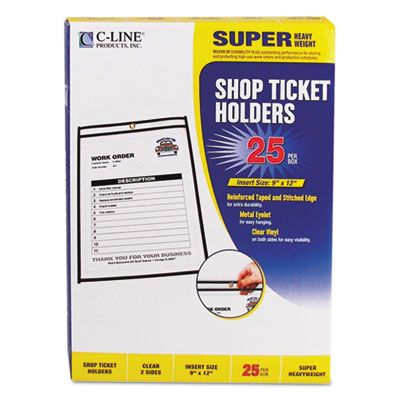 C-Line&reg; Stitched Shop Ticket Holders