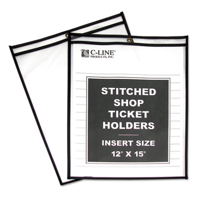 C-Line&reg; Stitched Shop Ticket Holders