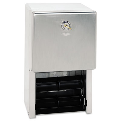 Bobrick Stainless Steel Two-Roll Tissue Dispenser