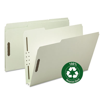 Smead&reg; 100% Recycled Pressboard Fastener Folders