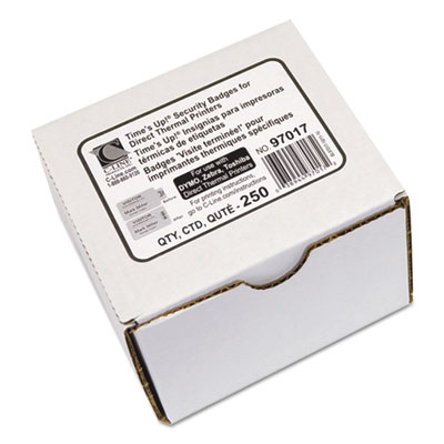 C-Line&reg; Time&rsquo;s Up!&reg; One-Part Self-Expiring Security Badges
