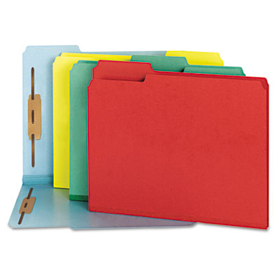Universal One&trade; Reinforced Top Tab Folders with Fasteners