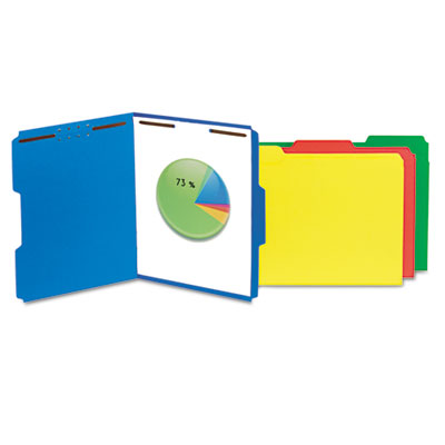 Universal One&trade; Reinforced Top Tab Folders with Fasteners