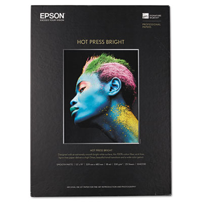 Epson&reg; Hot Press Bright Fine Art Paper