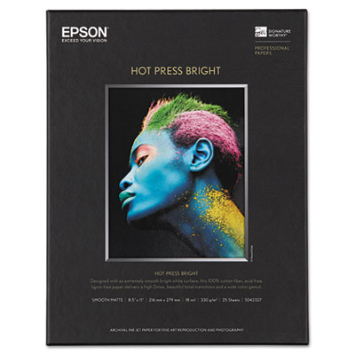 Epson&reg; Hot Press Bright Fine Art Paper