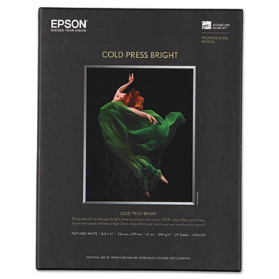 Epson&reg; Cold Press Bright Fine Art Paper