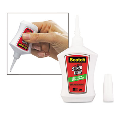 Scotch&reg; Super Glue with Precision Applicator