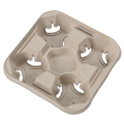 Chinet&reg; StrongHolder&reg; Molded Fiber Cup Trays