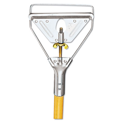 Boardwalk&reg; Screw Clamp Metal Head Mop Handle