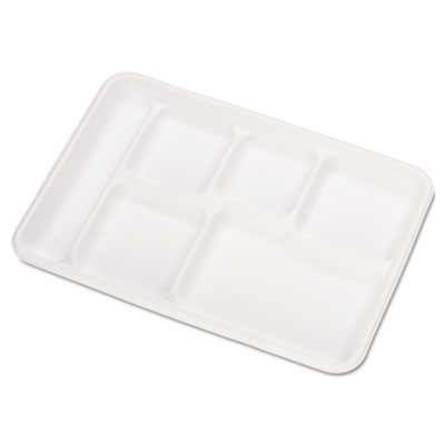 Chinet&reg; Molded Fiber Cafeteria Trays