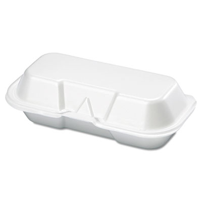 Genpak&reg; Hinged-Lid Foam Carryout Containers