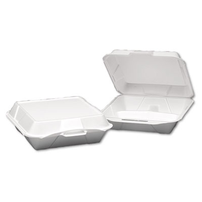 Genpak&reg; Hinged-Lid Foam Carryout Containers