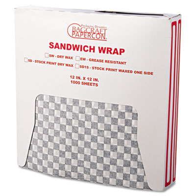 Bagcraft Papercon&reg; Grease-Resistant Paper Wrap/Liners