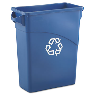 Rubbermaid&reg; Commercial Slim Jim&reg; Recycling Container with Handles