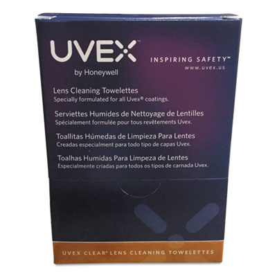 Uvex&trade; by Honeywell Clear&reg; Lens Cleaning Moistened Towelettes