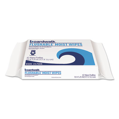 Boardwalk&reg; Flushable Moist Wipes
