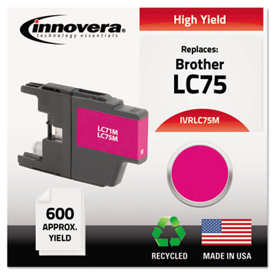 Innovera&reg; LC75BK, LC75C, LC75M, LC75Y Ink