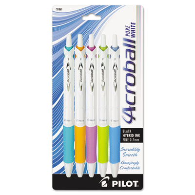Pilot&reg; Acroball&reg; PureWhite Advanced Ink Retractable Ball Point Pen
