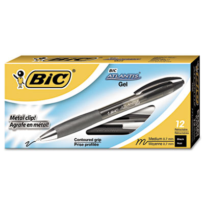 BIC&reg; Atlantis&reg; Retractable Gel Pen